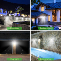 Solar Powered Outdoor Garden Wall Waterproof Lamp with PIR Motion Sensor