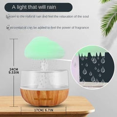 Desktop Rain Cloud Aromatherapy Essential Oil Diffuser Humidifier Night Light