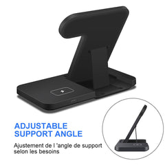 3-in-1 DCAE 15W Wireless Fast Charger Dock Station