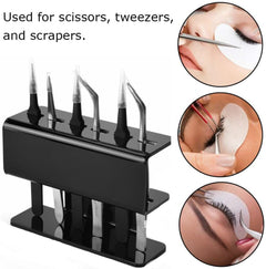 Acrylic Eyelash Tweezers Storage Holder Stand