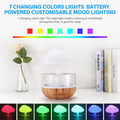 Desktop Rain Cloud Aromatherapy Essential Oil Diffuser Humidifier Night Light